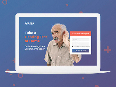 Landing page for Portea ui design ux design visual design