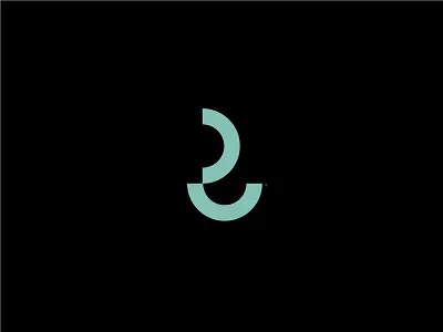 Abstract R abstract geometric icon letter logo modernist r symbol typography