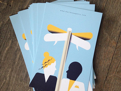 New Postcards editorial illustration illustration postcards promo