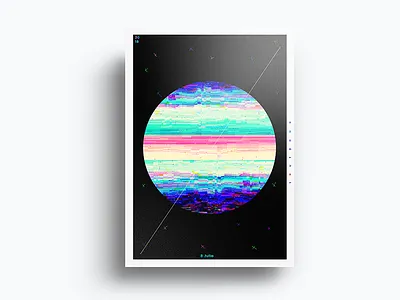 Poster Design abstract art birthday color crazy design emoji fun glitch minimal poster project