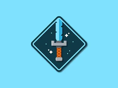 Team Illustrations | Legal badge blade flat illustration illustrator legal pluralsight simple stars sword team zelda