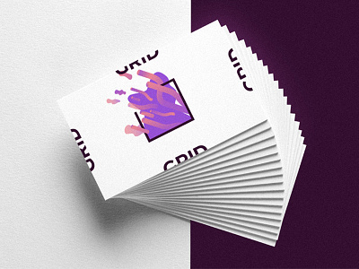 Grid - Business cards branding entrepeneur logo molecule science startup typography ui ux zoom