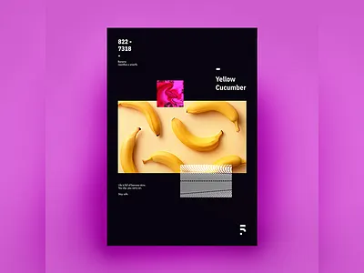 Banana Poster 80 fun pink poster retro vaporwave vintage