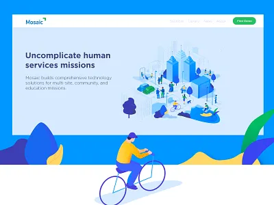 Illustration for Mosaic design illustration web