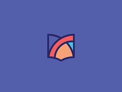 Feria del libro en la frontera 2018 blue book brand bridge color frontier graphic logo orange purple red vector