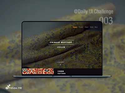 Uidaily3 003 call to action chinesebrocade cta culture dailyui silkcraft ui