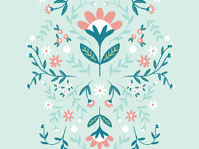iPad Floral Sketches floral floral illustration floral pattern flowers illustration pattern design