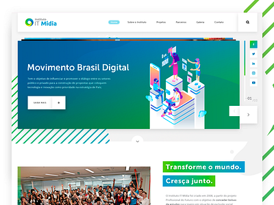 Website - Instituto IT Midia flat hotsite landing minimalist responsive ui ux website