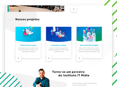 Website - Instituto IT Midia flat hotsite landing minimalist responsive ui ux website