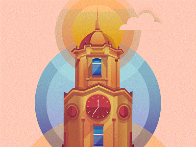 Manila Tower city illustration manila manila tower philippines tower vector art vector illustration