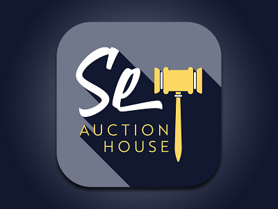 Se-Lectable Auction House App Icon app auction auction house gavel house logo selectable ui