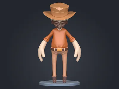 Wrangler 3d alien blender blender 3d character cowboy mexico sculpt sculpting western