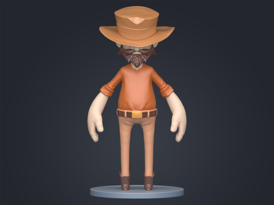 Wrangler 3d alien blender blender 3d character cowboy mexico sculpt sculpting western