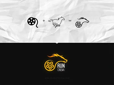 Logo Design cinema film filmreel horse industry logo logodesign minimal trendylogo