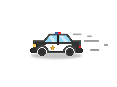 Police Car Version 2 Icon blue car car cop flat icon police