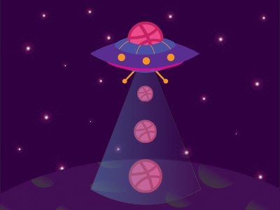 Hello Dribbble! ufo