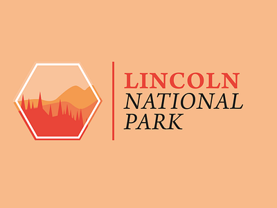 Lincoln National Park color dailylogochallenge designer graphicdesign illustration lincoln logo natural park