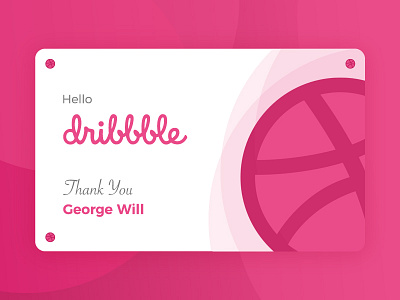 Hello Dribbble debut shot