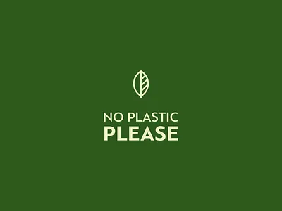 No Plastic Please logo