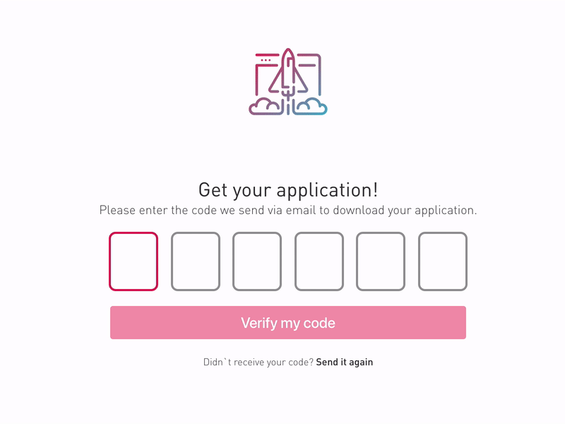 Vx Release Code Dribbble animation code input landingpage pin vx