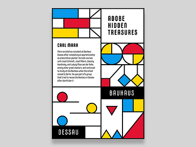 Carl Marx & Bauhaus adobe bauhaus berlin corporate creativecloud designer dessau germany graphic logotype mondrian poster