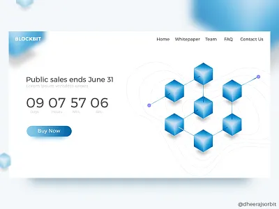 Blockchain | Landing Page Exploration app card cars interface material minimal smart store ui ux web xd
