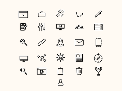 Line Icon branding emoji graphic design icon icon design iconography web icon