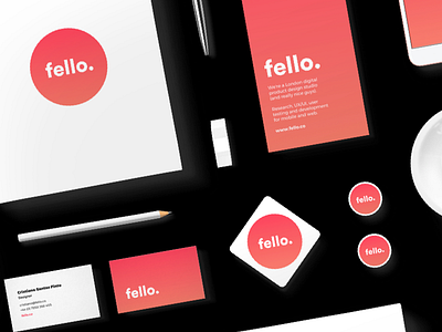 fello. stationary kit business cards cards fello flyers pens print stationary stickers