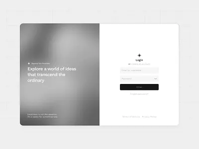 Login app design login product design saas ui ux uxui web