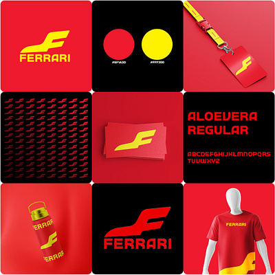 Ferrari Logo and Brand Identity Concept branding graphic design logo