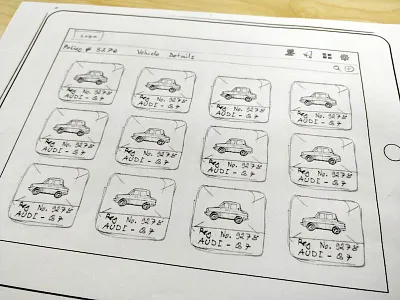 Concept Sketch iPad App dashboard drawing icons ios ipad ixd sketch