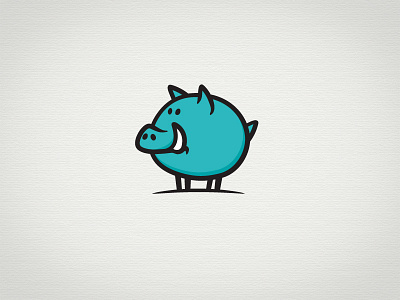 Hog cartoon hog illustrative logo mascot pig