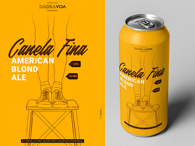 Canela Fina beer can beer label brazil craft beer