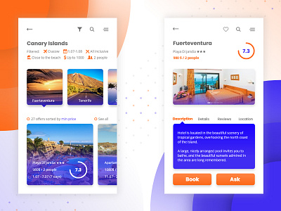 Travel App app travel ui ux