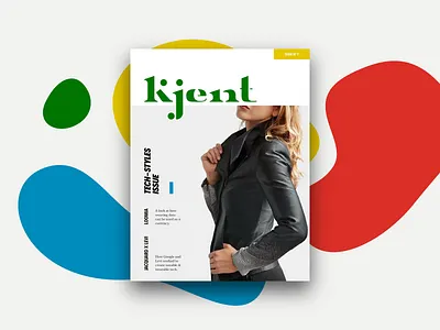 Kjent Zine branding design fashion logo magazine print sustainability type typography vector zine