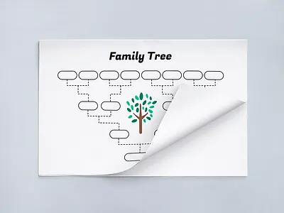 Simple Family Tree Template family tree template genealogy print printable family tree school vector