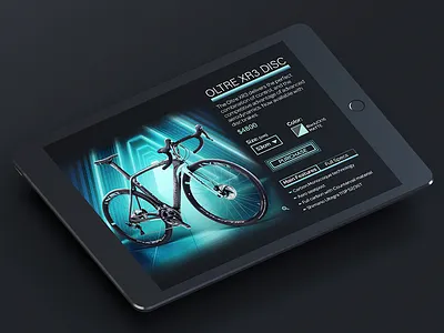 Daily UI #012 - Product Page bianchi bike dailyui ecommerce ipad product shopping ui