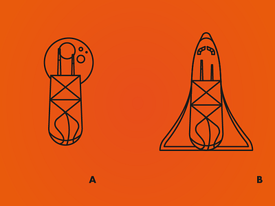 Space Basketball & Chicago basketball chicago hancock hancock tower moon space wip