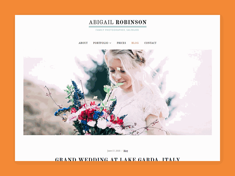 Photozoom: FREE WordPress Theme Preview - Blog Post Preview free free theme photography theme wordpress