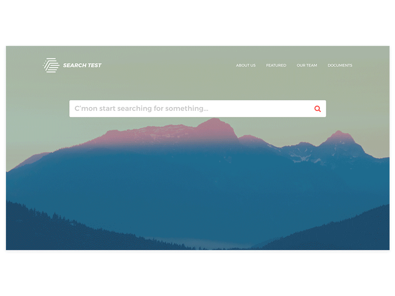 Search Test animation motion graphics search search bar search results ui ui animation ux