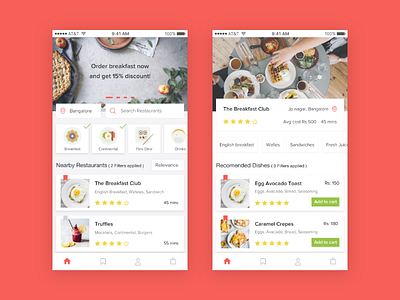 Food Ordering app food ios restaurant