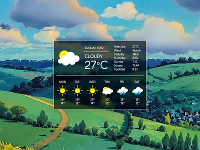 Daily UI #037 - Weather daily ui daily ui 037 design