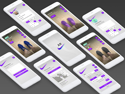 AR Kicks ar mobile ui ux