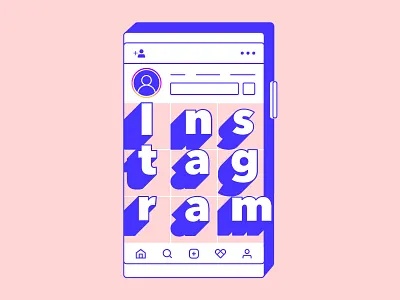 Instagram illustration instagram stories vector