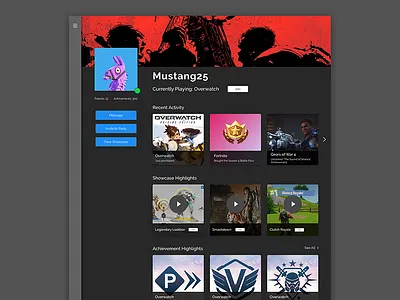 Daily UI 006 - User Profile layout typography ui ui design