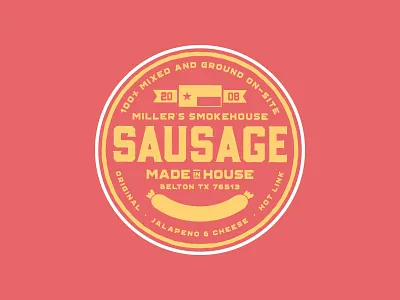 "Made in House" Sausage Mark barbecue bbq belton brisket pork sausage texas