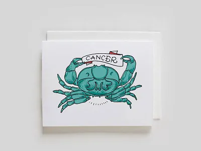 Nautical Zodiac - Birthday Cards birthday etsy greeting card illustration lettering nautical stationery tattoo zodiac