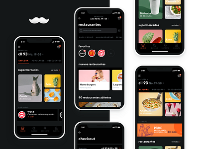 Rappi dark-mode bigote black dark moustache prime rappi startup