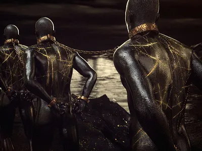 Leitura ObrigaHistória animation chains gold redshift sky slaves terrain