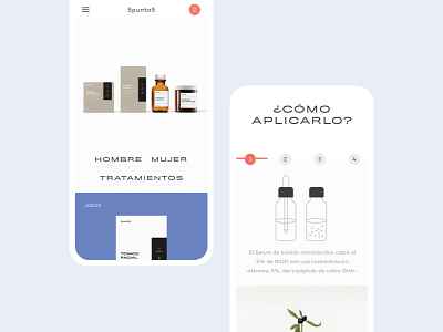 5punto5 fullscreen minimal mobile product promo responsive ui ux